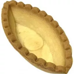 Torta-/tartális sütikosárka hajó forma line-c francia világos 6,7 cm (24 db)