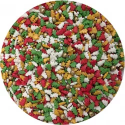 Cukorgyöngy díszítés Színes Karácsony 80g