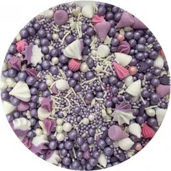 Cukorkás díszítés Lila szépség 80g