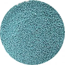 Cukorgyöngy metálos türkiz 2 mm 80 g