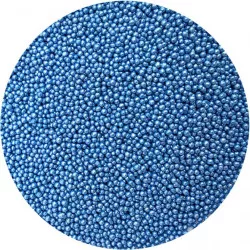 Lédús, fényes kekszgyöngy, kék metallic 2 mm, 80 g