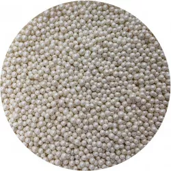 Cukorkák gyöngyök fényes fehér 3-4 mm 80 g