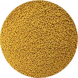 Édesített gyöngyök fényes arany II. 2 mm 80 g