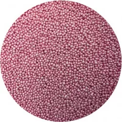 Cukorgolyó rózsaszínű fényes gyöngy 2 mm 80 g
