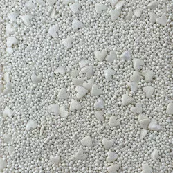 Cukorbevonó fehér szív, mix 80 g