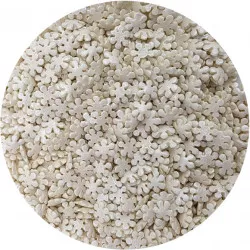 Cukorbevonat fehér gyöngyházszerű hópehely 80 g