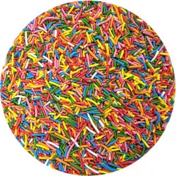 Színes cukordíszítő tortadarab 80 g