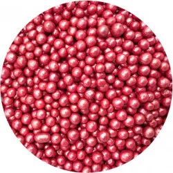 Cukor- rizs gyöngyök piros 5mm 80g