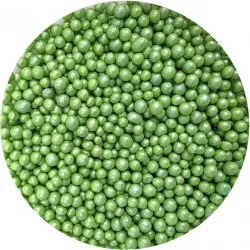 Cukor- és rizs gyöngy zöld perltiszta 5 mm 80 g