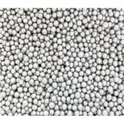 Érdes gyöngy cukor ezüst színben, 5 mm, 1 kg