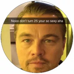 Eigés lapos papír Leonardo DiCaprio Nooo ne fordulj 25-től tovább te olyan ... 19,5 cm