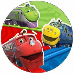 Ingyen ehető papír chuggington - jókedvű vasúti mozdonyok 19,5 cm