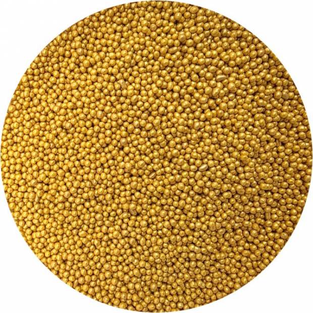 Cukor gyöngyök arany metál II. 2mm 80g