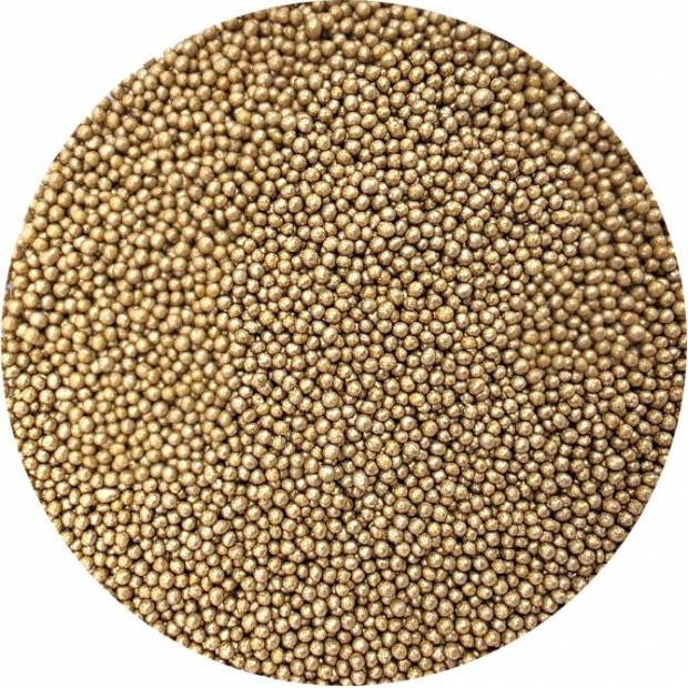 Cukor gyöngyök arany fém IV. 2mm 80g 80g