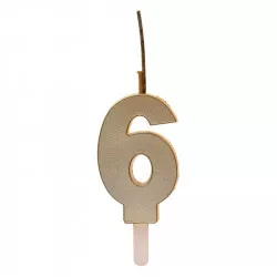 Arany gyertyagyertya villanóval, szám 6