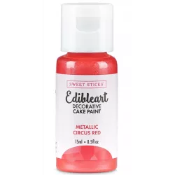 Fémes hatású folyékony festék, 15 ml — Circus Red szín