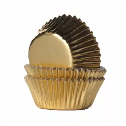 Mini arany muffinkosárkák 35x21mm 1280 darab