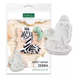 Szilikon forma zebra mintával