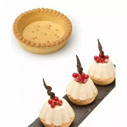 Lineck világos mini tarte formázó, 7,4 cm (8 db)