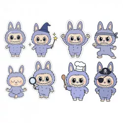 Fogyasztható papír, amelyet ki lehet vágni Labubu lila színben