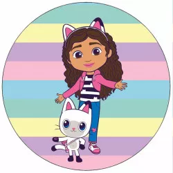 Gabon műanyaghasságból evhető papír Gabi szivárvány 19,5 cm