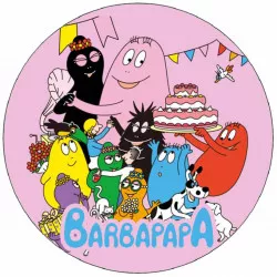 Barbapapa ehető papír 19,5 cm