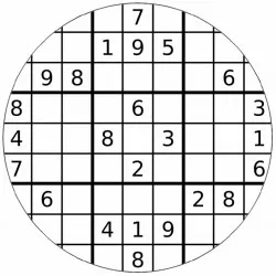 Ehető sudoku papír 19,5 cm