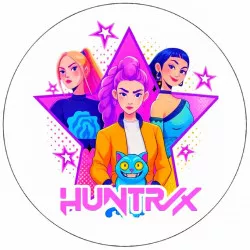 Közvetlen fogyasztásra alkalmas papír KPop Demon Hunters 19,5 cm