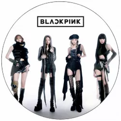 Ehető papír Black Pink 19,5 cm