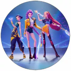 Ételpapír K-pop Démonvadász 19,5 cm - Pictu Hap