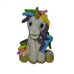 Egyszarvú evésre szánt cukordíszítés 9x6 cm