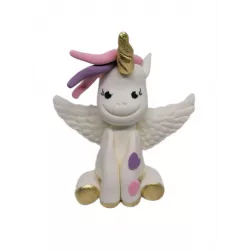 Egyszarvú szárny nélkül cukorfestés 10 cm