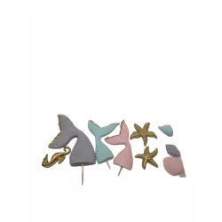 Sellőspára nem evhető cukormás dekoráció 12 cm