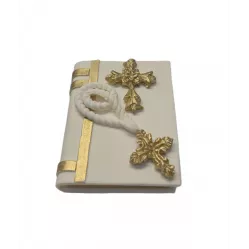 Élelmetlen cukorkás dekoráció Biblia 10x8 cm