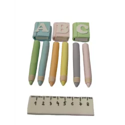 Pasztell ceruzák nem fogyasztható cukorszín dísz 8 cm