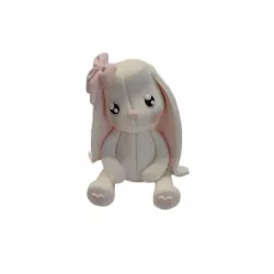 Fehér nyuszika nem ehető cukordísz 9 cm