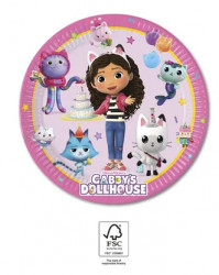 Gábi varázslatos háza papír tányérok 19,5 cm, 8 db