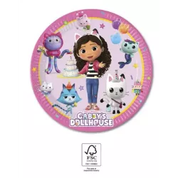 Gábi varázslatos háza papír tányérok 19,5 cm, 8 db