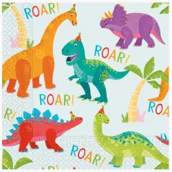 Papírtörlő zseton dinoszauruszok 33x33 cm 20 db