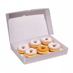 Süti- és süteménydoboz, sütemények és sonkatekercsekhez 1db 30,5 x 20,5 x 5 cm