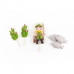 Édesítős díszítés halásznak