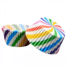 Cukrász süteménykosár szivárvány 50x30mm 1000db