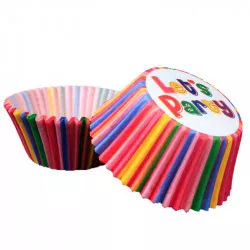 Sütemes kosárka színes lets party 50x30mm 50db