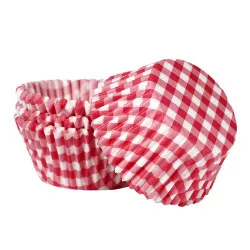 Részletek: Púpos desszertkosárka piros-fehér 50x30mm 50 db