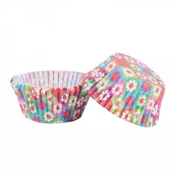 Cukrászati kosárka virágokkal 50x30 mm 1000 db