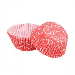 Tortaszeletka z cukrářský košíček srdíčka 50x30mm 50ks