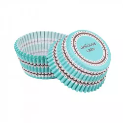 Tejszínes cukrász kosárka teal ízletes 50x30mm 50 db