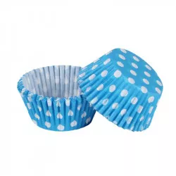 Cukrász süteménykosár pöttyök 50x30mm 50 db