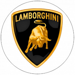 Ehető papír Lamborghini logó 19,5 cm