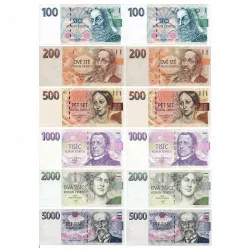 Ételpapír a kivágható cseh bankjegyhez - pénz A4